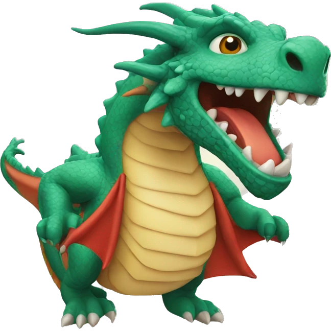 Dragon with Hype emoji