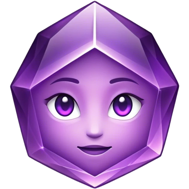 Cinematic Realistic Amethyst Emoji, Rich and soothing, with smooth, polished purple facets catching the light and casting soft, calming reflections. The deep violet hue seems to glow with an ethereal light, radiating peaceful energy and elegance. Soft glowing outline, capturing the essence of tranquility and mystery in a stunning amethyst. emoji