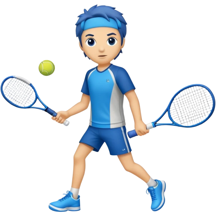 Tiburon con tennis azules emoji