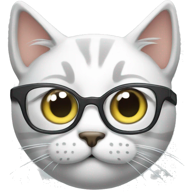 Cat wth glass  emoji