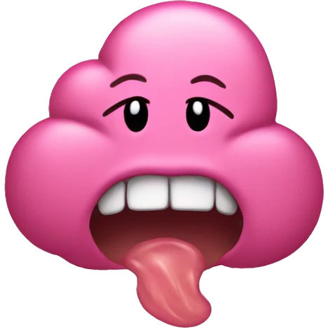 Vomit emoji pink emoji