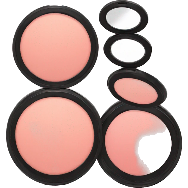 Blush with two compacts emoji