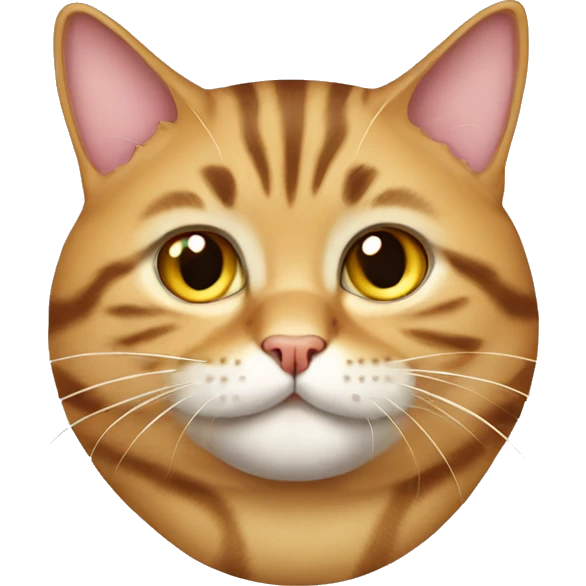 fat tabby cat  emoji