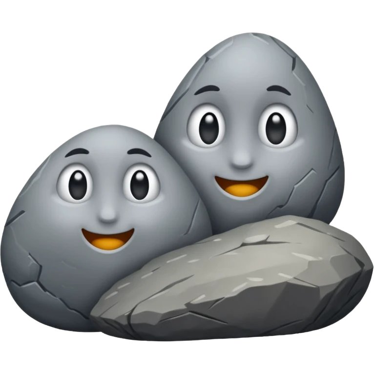 rocks who are friends emoji