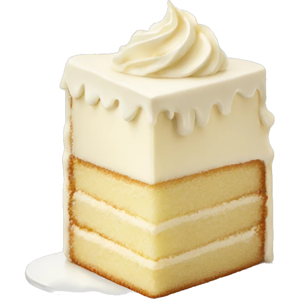 cream light vanilla cake emoji