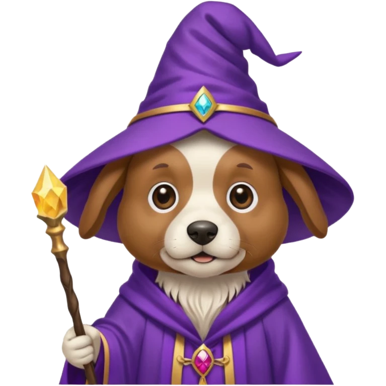 Dog wizard emoji