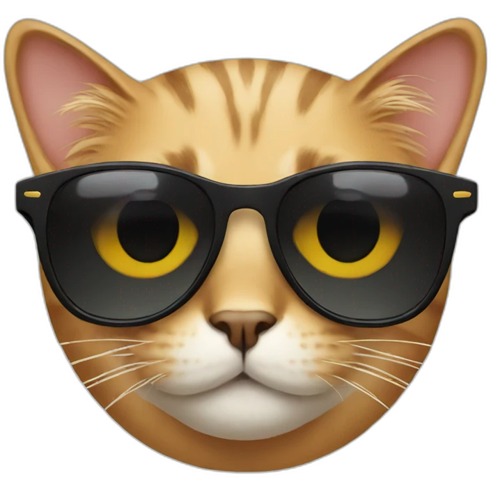 Cat with sunglasses emoji
