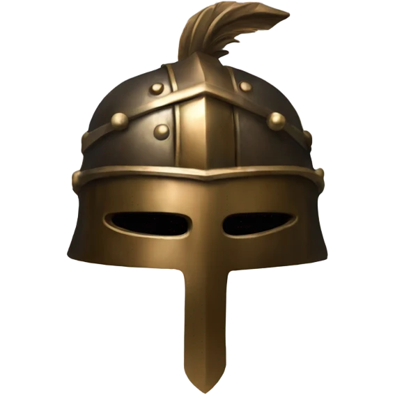 helm made of bronze emoji