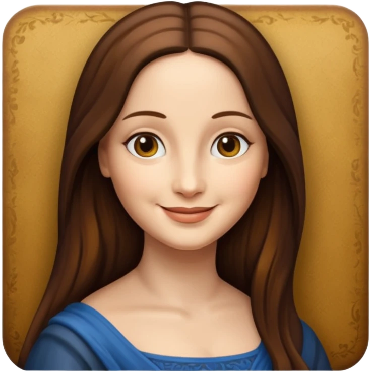 a Mona Lisa's picture emoji