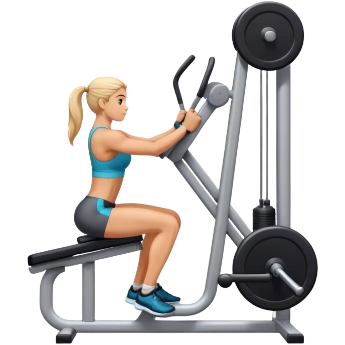 side-view triceps-machine exercise emoji