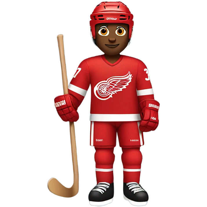 detroit red wings hockey player, full body emoji
