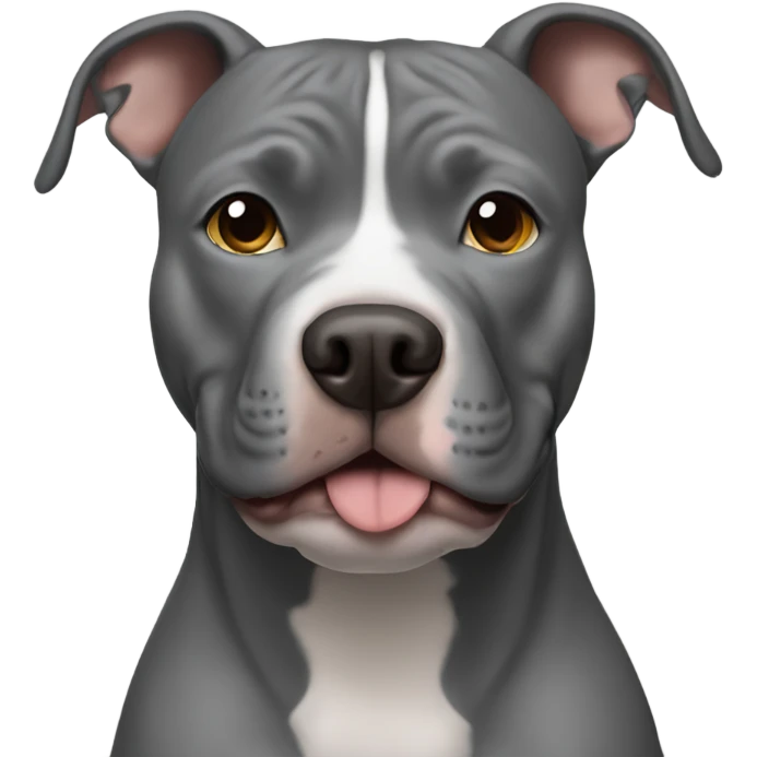 solid grey pitbull emoji