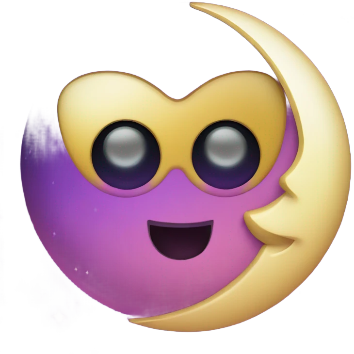 Disco moon  emoji