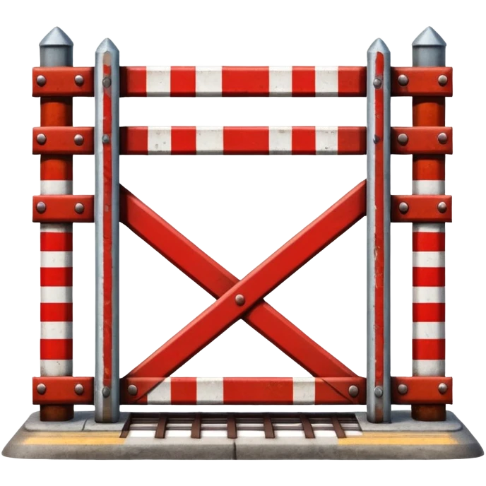 Railroad crossing  emoji