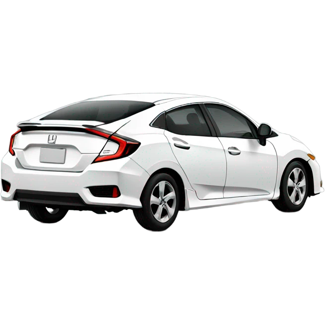 White Honda Civic emoji