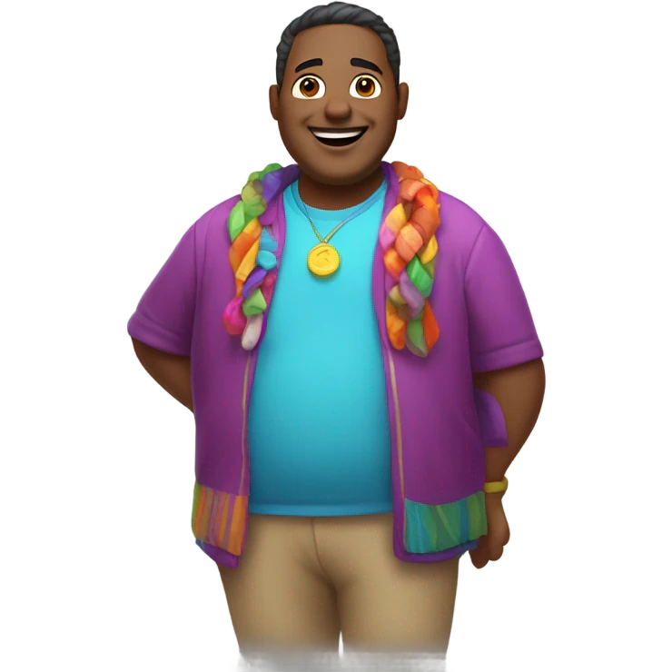 fat gay guy emoji