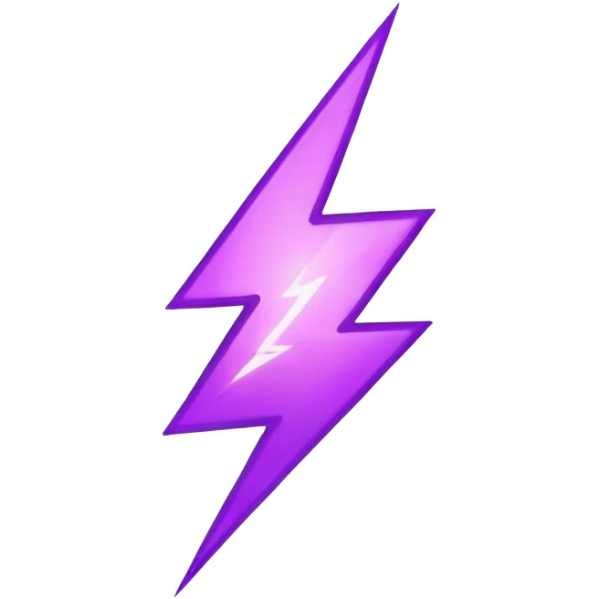 this emoji "⚡" but purple  emoji