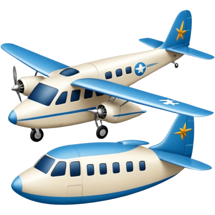 paloma blanca de la paz junto a un avión Bimotor emoji