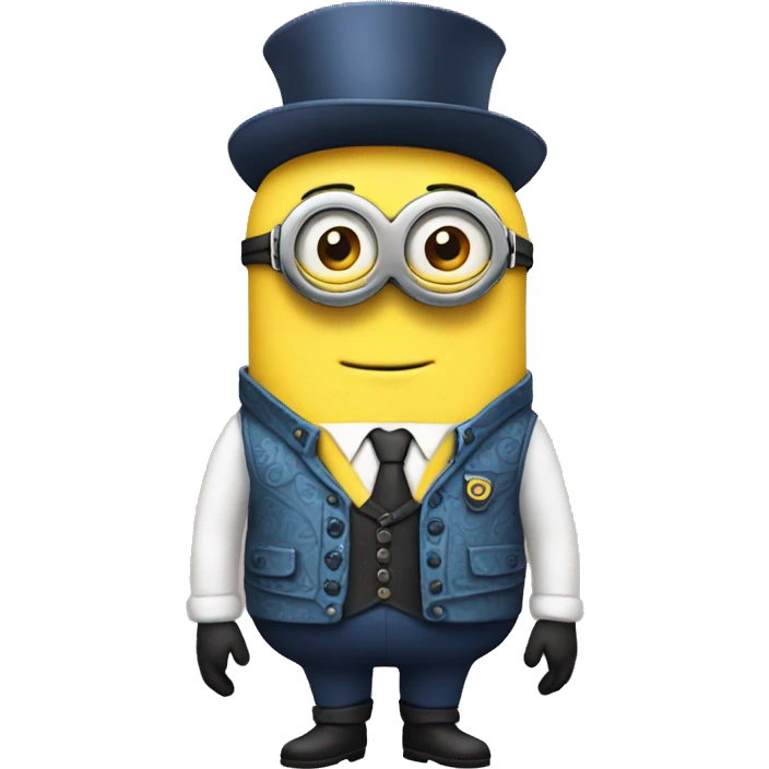 Minion with fancy clothes emoji