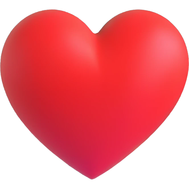 red heart emoji