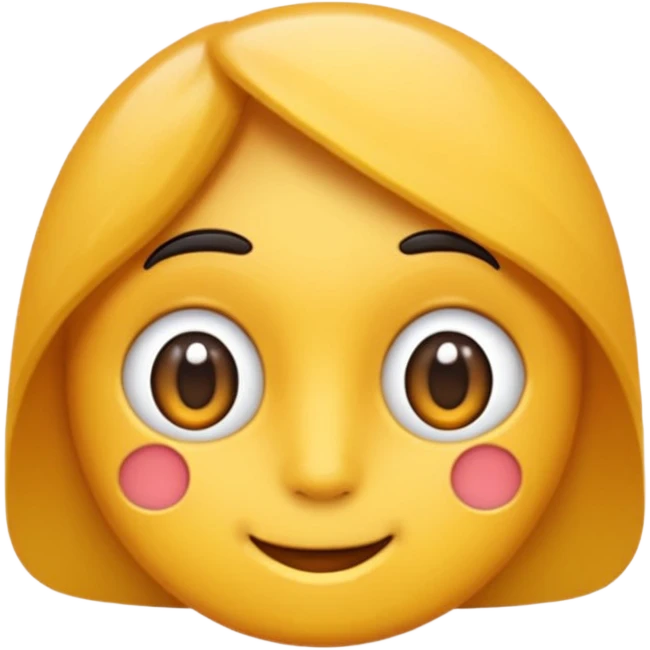 یه استیکر انیمه مانند که داره فکر میکنه پرده سبز باشه  emoji
