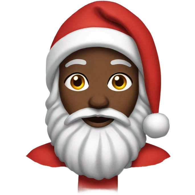 leah as black santa emoji