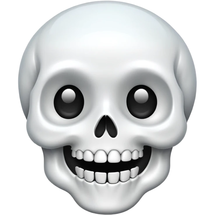 kawaii cute skull emoji