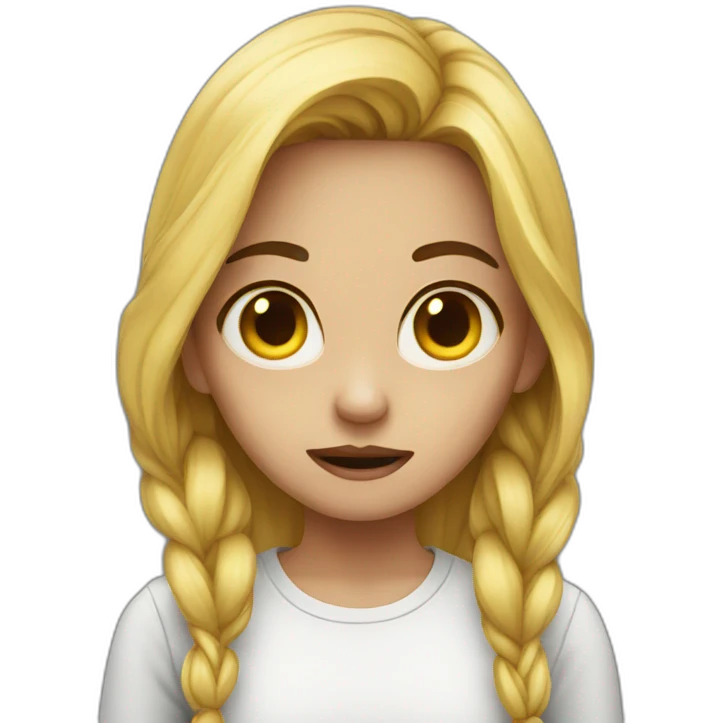 Girl scary emoji