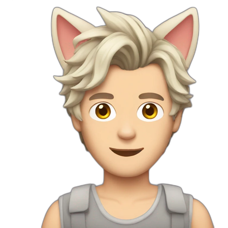Harry Styles with cat ears  emoji