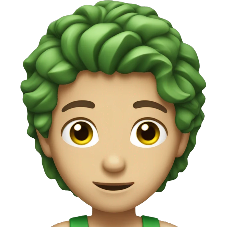 CREA  LA CARA DE UN TORO  COLOR VERDE emoji