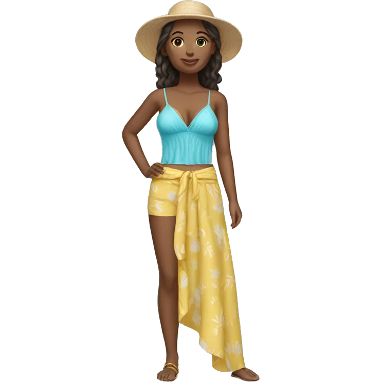 Woman Beach Clothe emoji