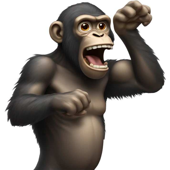 ape throwing up emoji