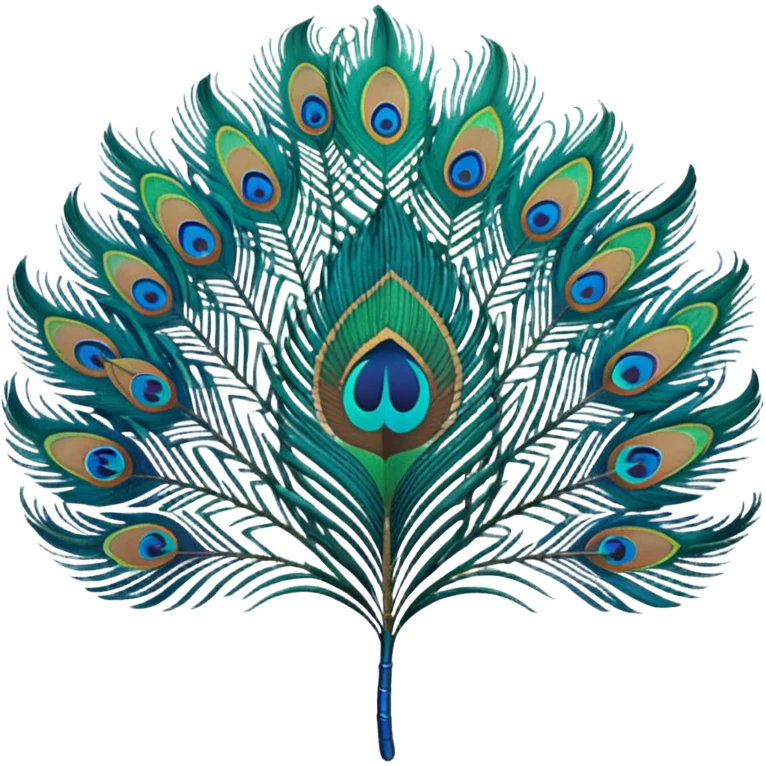 Create an emoji of peacock feather emoji