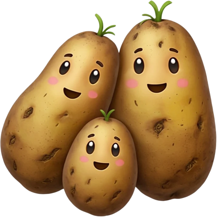three big potatoes emoji