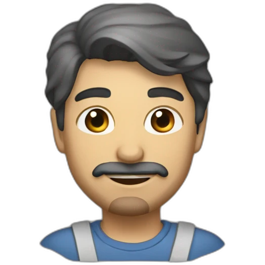 Мужчина с короткой стрижкой  emoji