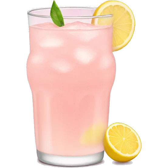 Light pink lemonade emoji