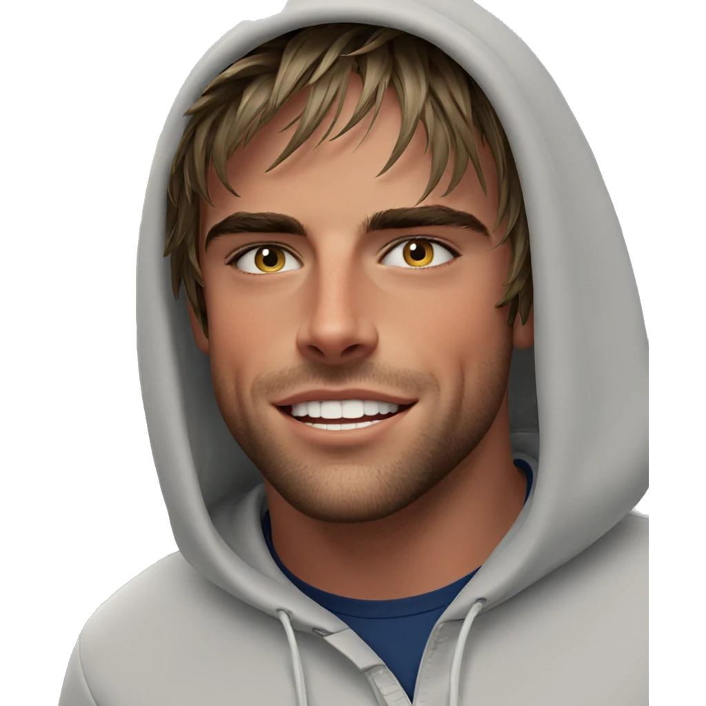 smiling boy in hoodie emoji