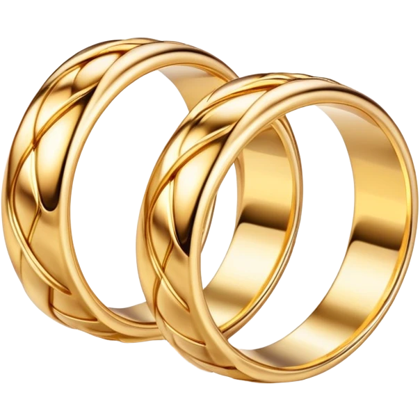 Wedding rings intertwined emoji