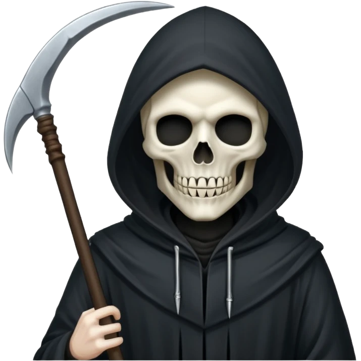 Grim reaper with a scythe emoji