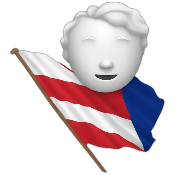 Tête sur drapeau corse emoji