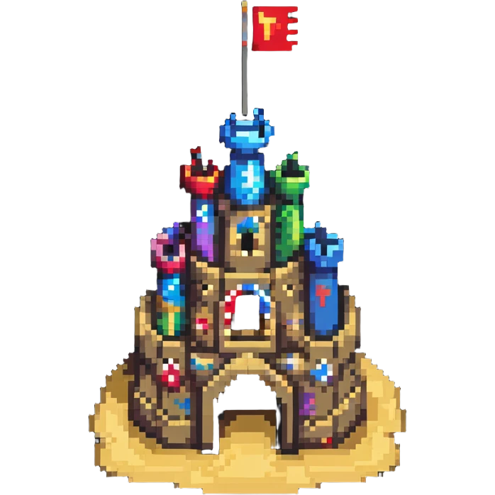 sand castle simple design emoji