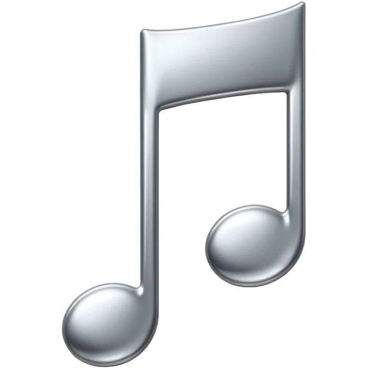 mac os music note metal emoji
