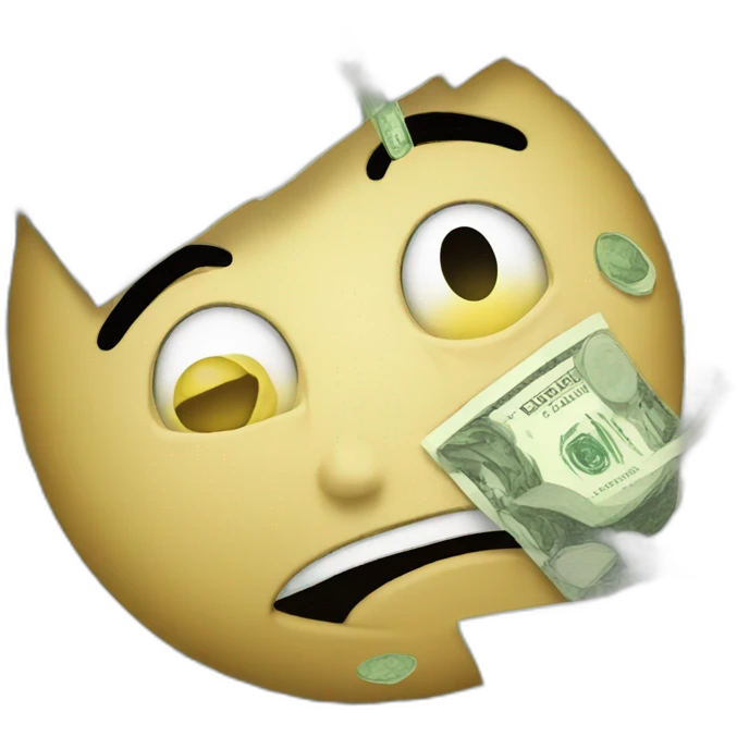Money face crying emoji