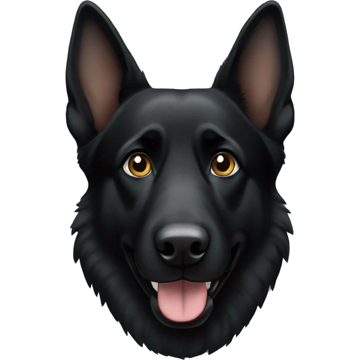 Black German shepherd  emoji
