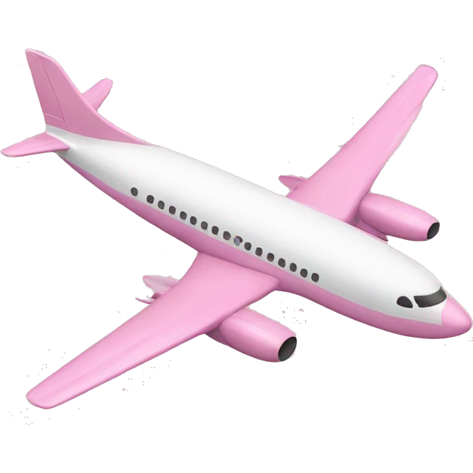 Baby pink plane emoji