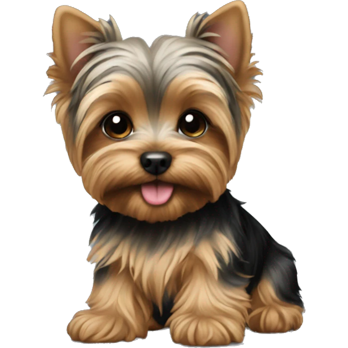 Yorkie puppy emoji