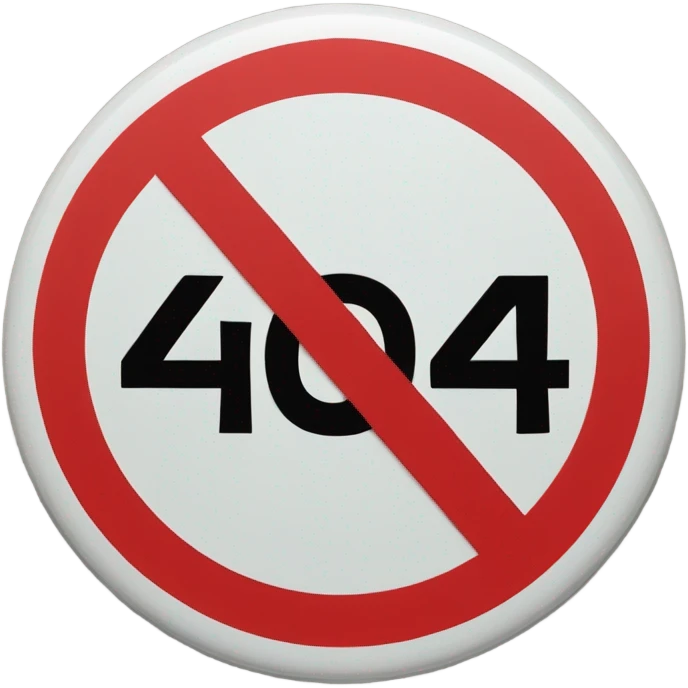 create stop emoji with text 404 emoji