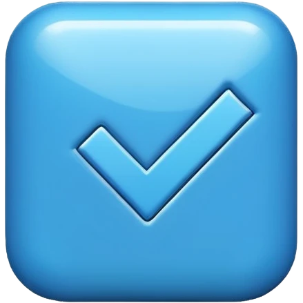 Checkmark blue emoji