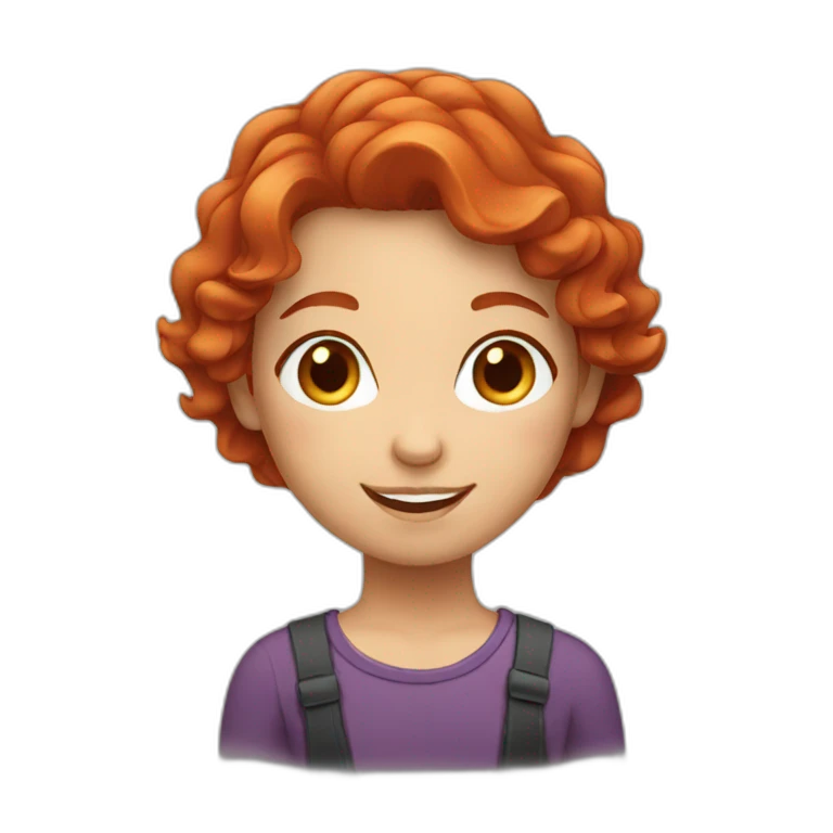 Red haired girl emoji
