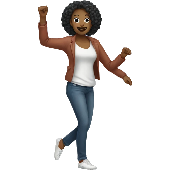 woman dancing in normal clothes emoji